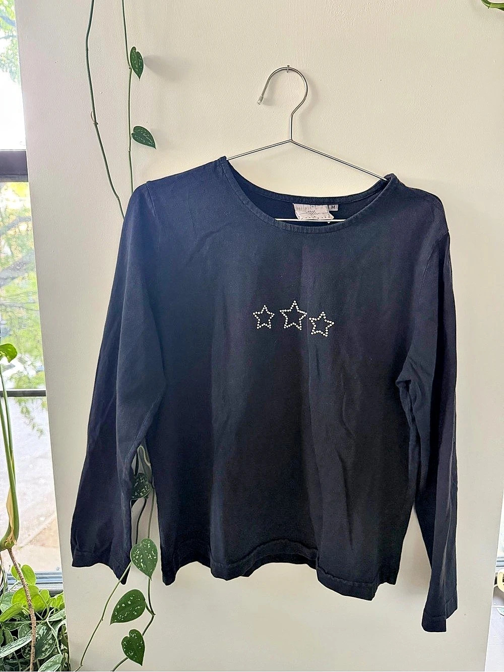 Vintage Rhinestone Top Size M